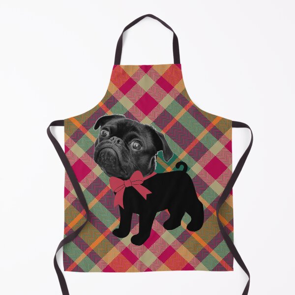 Artikelvorschau, Mops auf Tartan entworfen und verkauft von GasconyPassion.