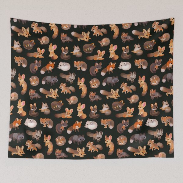 Item preview, Foxes - dark designed and sold by pikaole.