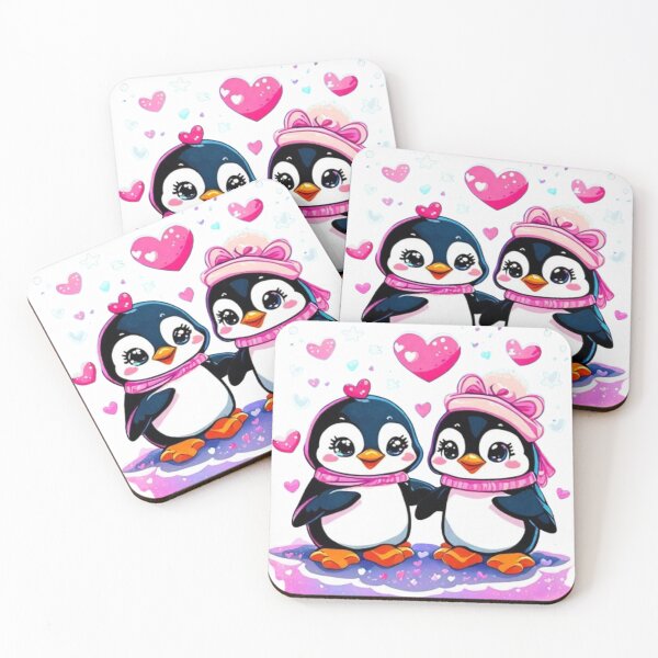 Item preview, Dear penguins and hearts designed and sold by catcraftss.