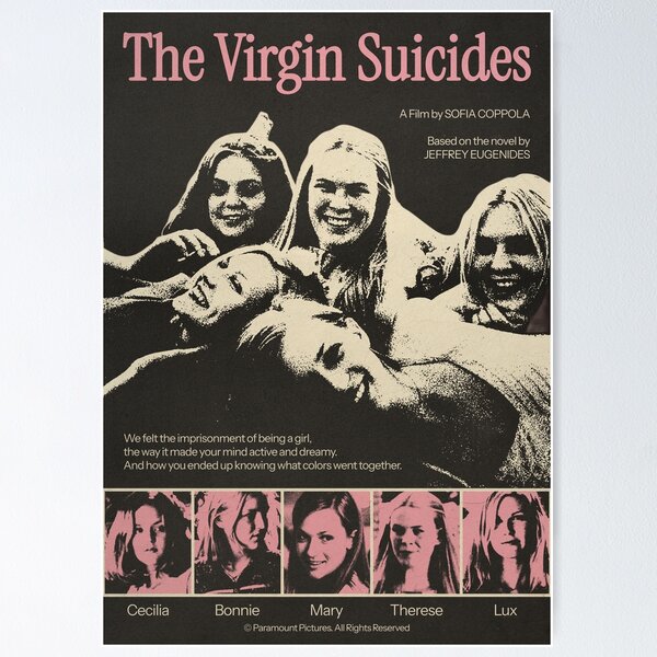 Vista previa del artículo con la obra «Sofia Coppola Las Virgenes Suicidas Coqueta Vintage», diseñado y vendido por solstices.