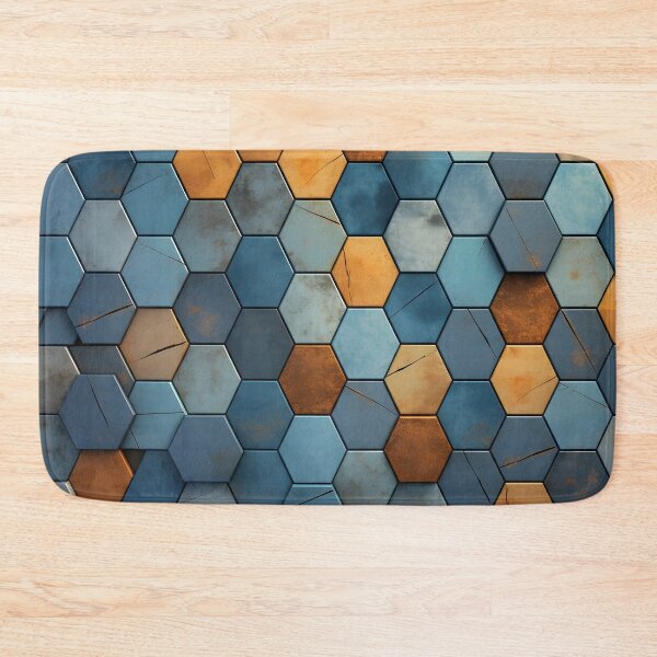 Item preview, 3-D Textured Hexagonal decorative print designed and sold by dcrc.