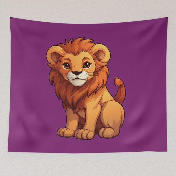Item preview, Cartoon Lion designed and sold by Kitty Nut House.