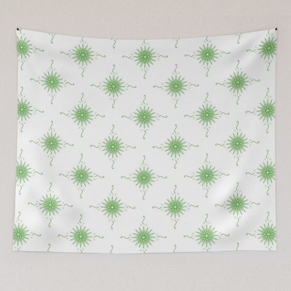 Item preview, Lime Green Stars and Ribbons on White Co-ordinate designed and sold by KathyLav.