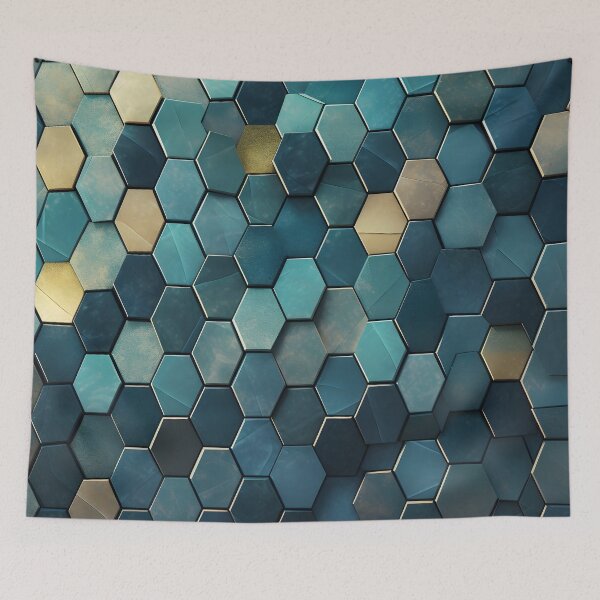 Item preview, 3-D Textured Hexagonal decorative print designed and sold by dcrc.