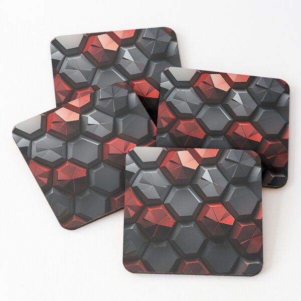 Item preview, 3-d textured hexagonal decorative print designed and sold by dcrc.