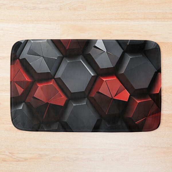 Item preview, 3-d textured hexagonal decorative print designed and sold by dcrc.