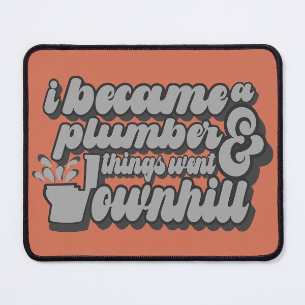 Item preview, Funny Plumbing Downhill Toilet Humor designed and sold by TheTradesStore.