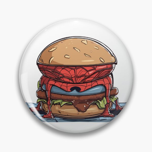 Item preview, Spider Whopper Frenzy │ Trendy Hilarious Comic Superhero Burger Crossover designed and sold by SpideyUniversz.