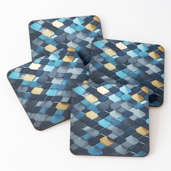 Item preview, 3 d textured hexagonal decorative print designed and sold by dcrc.