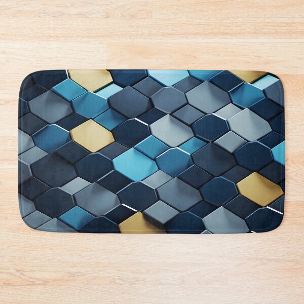 Item preview, 3 d textured hexagonal decorative print designed and sold by dcrc.