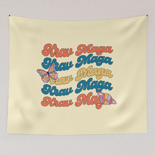 Item preview, Retro Krav Maga, Groovy Colorful Design designed and sold by AryaSubramanian.