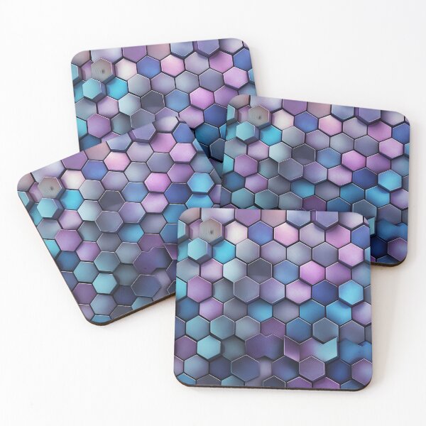 Item preview, 3 d textured hexagonal decorative print designed and sold by dcrc.