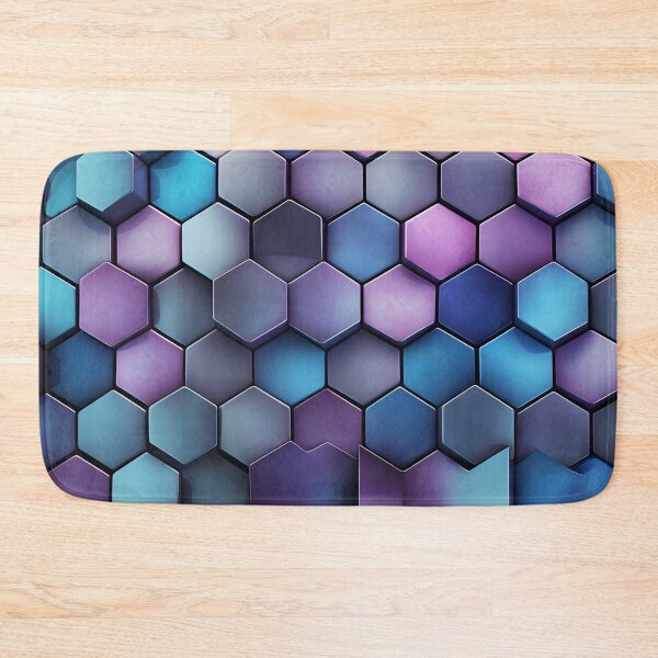 Item preview, 3 d textured hexagonal decorative print designed and sold by dcrc.