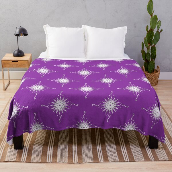 Item preview, White Stars and Ribbons on Purple Co-ordinate designed and sold by KathyLav.