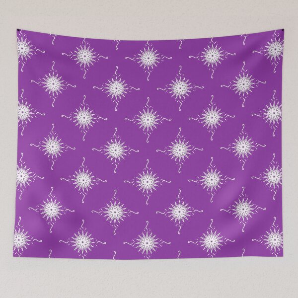 Item preview, White Stars and Ribbons on Purple Co-ordinate designed and sold by KathyLav.