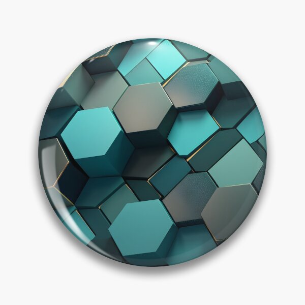 Item preview, 3 d textured hexagonal decorative print designed and sold by dcrc.