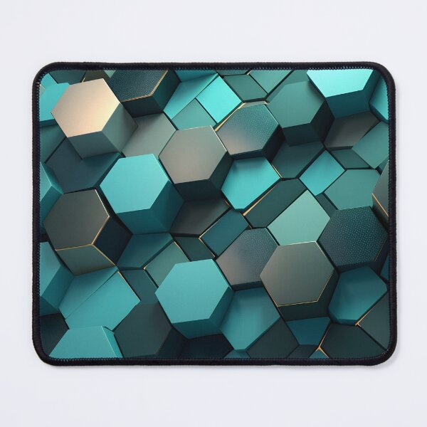 Item preview, 3 d textured hexagonal decorative print designed and sold by dcrc.