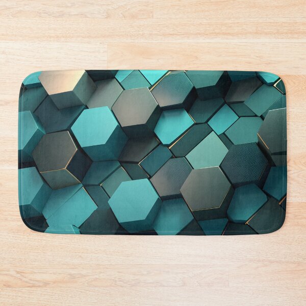 Item preview, 3 d textured hexagonal decorative print designed and sold by dcrc.