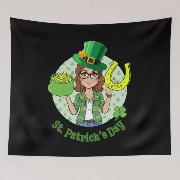 Item preview, St. Patrick's Luck Clover and Horseshoe Irish designed and sold by Psycho-Crazy.