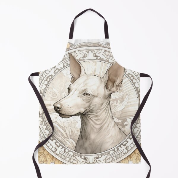 Item preview, Xoloitzcuintle Mexican Hairless Dogs Xolo Dogs Art in Old Retro Vintage designed and sold by WallyPink.