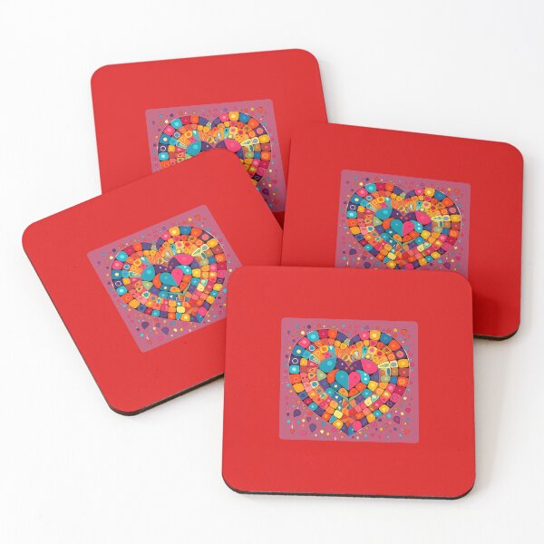 Item preview, PINK HEART IN MANDALA STYLE designed and sold by philevera.
