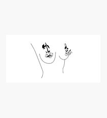 Roses On Breasts Photographic Print
