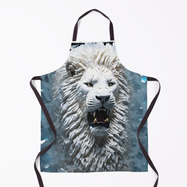 Item preview, glass white lion designed and sold by alan silva.