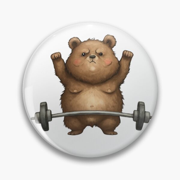 Item preview, A cute bear working out designed and sold by AestheticRoom.