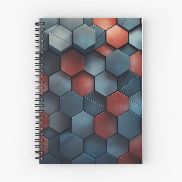 Item preview, Impresión decorativa hexagonal con textura 3 d. designed and sold by dcrc.
