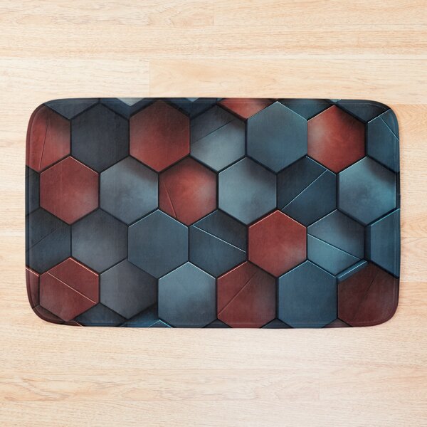 Item preview, 3 d textured hexagonal decorative print designed and sold by dcrc.