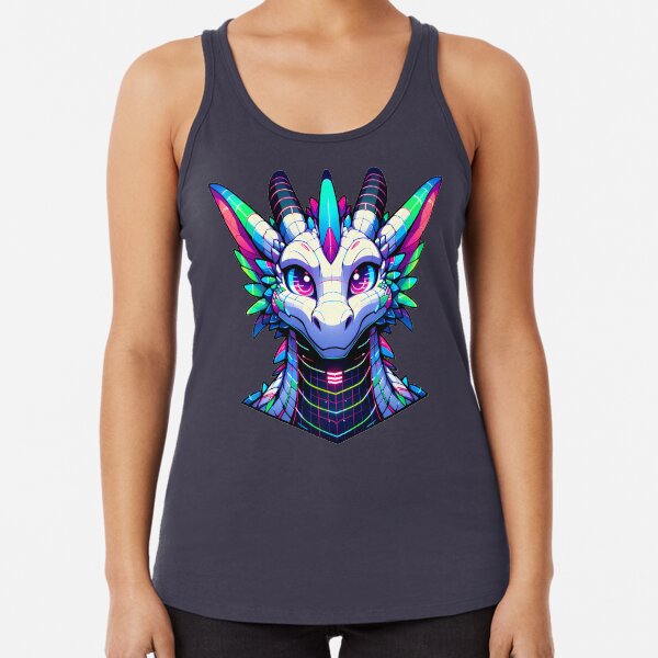 Item preview, Cyberpunk Neon Furry Anthro Scalie Dragon designed and sold by BlueBullBazaar.