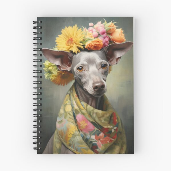 Item preview, Xoloitzcuintle Mexican Hairless Dogs Xolo Dogs Art in Old Retro Vintage designed and sold by WallyPink.