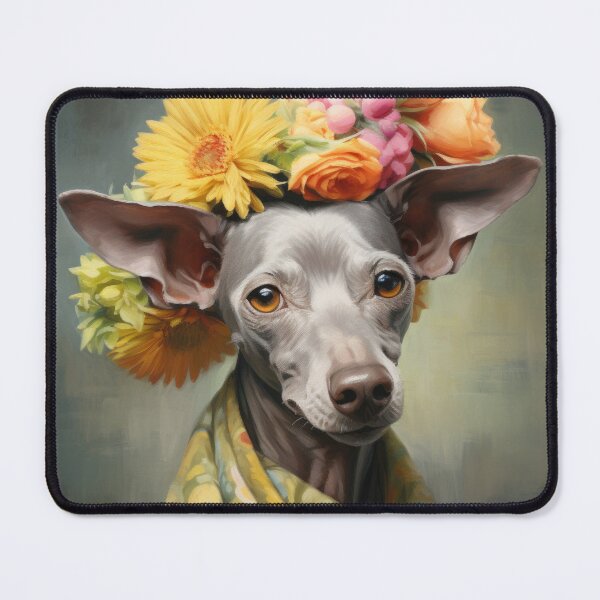 Item preview, Xoloitzcuintle Mexican Hairless Dogs Xolo Dogs Art in Old Retro Vintage designed and sold by WallyPink.