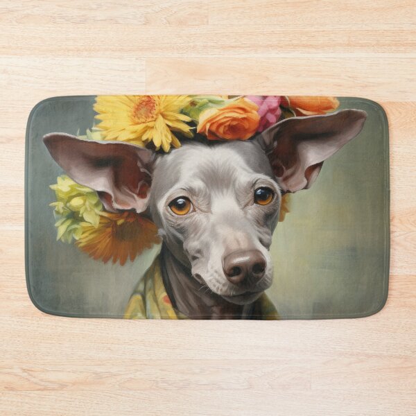 Item preview, Xoloitzcuintle Mexican Hairless Dogs Xolo Dogs Art in Old Retro Vintage designed and sold by WallyPink.