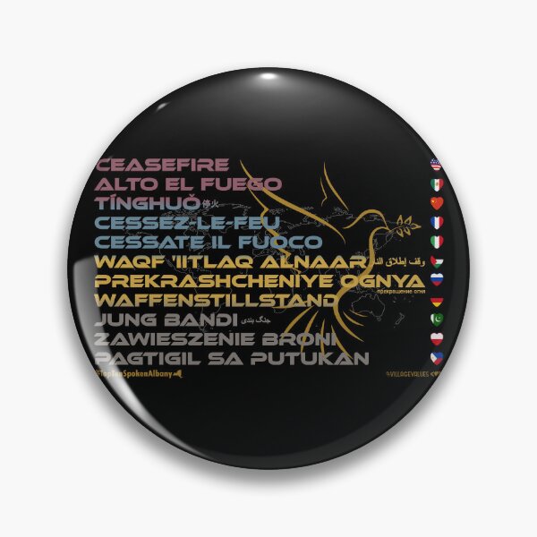 Item preview, CEASEFIRE: Top Ten Spoken Languages (NY Capital District) Village Values Series (MSS) designed and sold by Carbon-Fibre Media.
