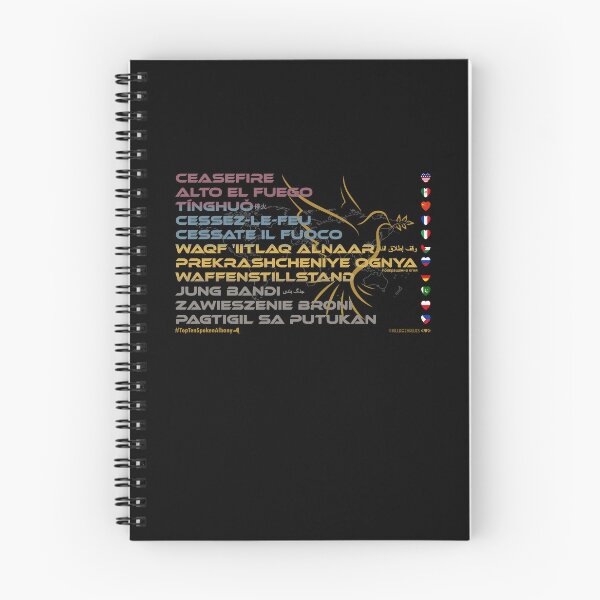 Item preview, CEASEFIRE: Top Ten Spoken Languages (NY Capital District) Village Values Series (MSS) designed and sold by Carbon-Fibre Media.