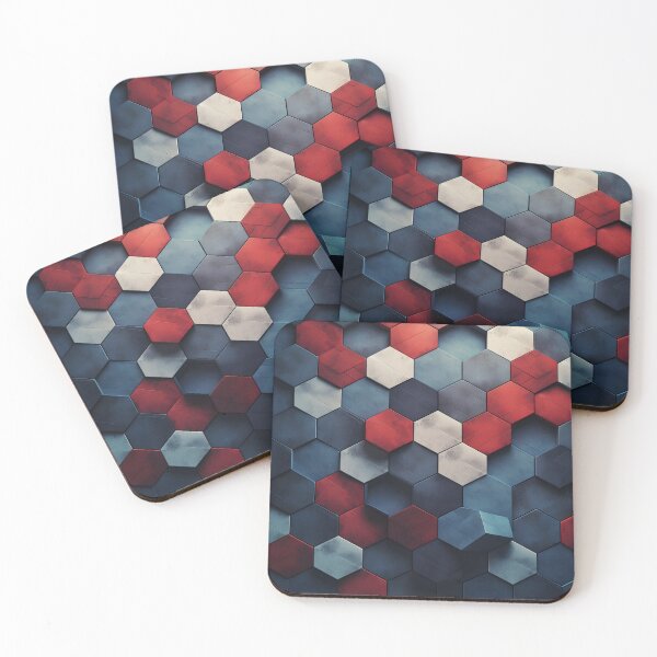Item preview, 3 d textured hexagonal decorative print designed and sold by dcrc.