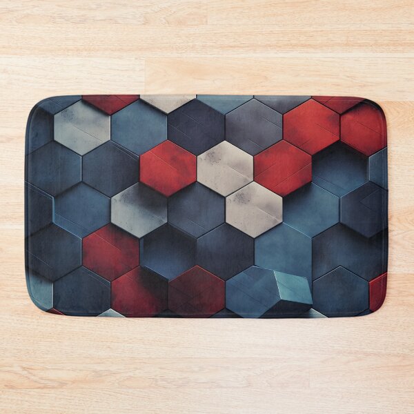 Item preview, 3 d textured hexagonal decorative print designed and sold by dcrc.
