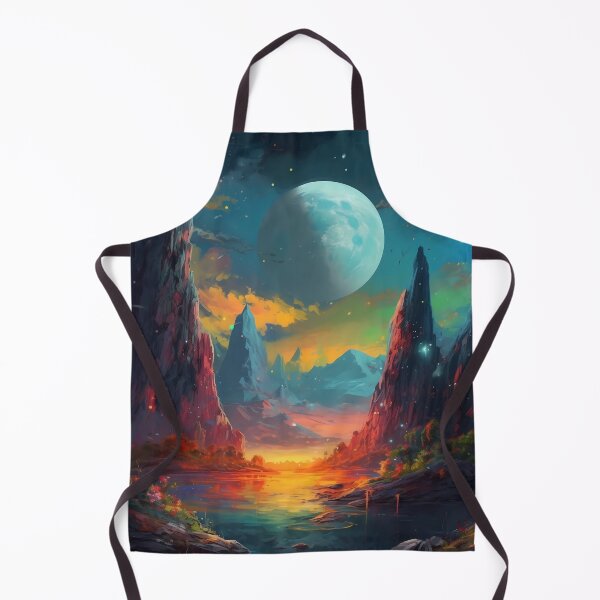 Item preview, Explore a Fantastical Landscape on a Distant Planet Art Print designed and sold by GiveMeMood.
