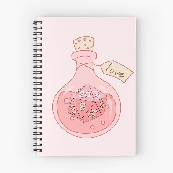 Item preview, DND LOVE POTION:  Fantasy RPG Dice potion elixir, with D20 dice  designed and sold by DungeonAtelier.