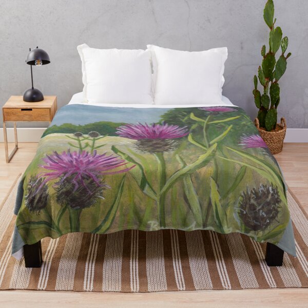 Item preview, Knapweed in summer field designed and sold by Beverley Young.