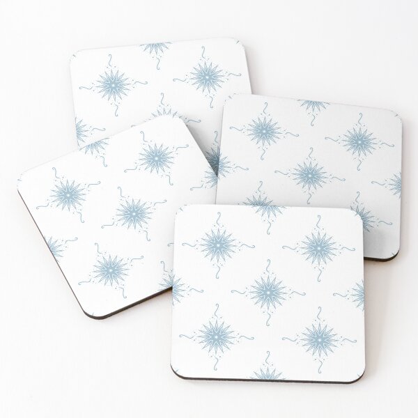Item preview, Sky Blue Stars and Ribbons on White Co-ordinate designed and sold by KathyLav.