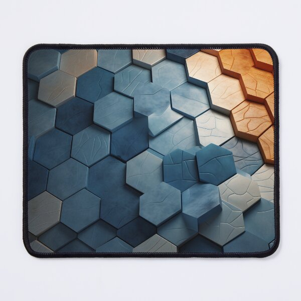 Item preview, 3 d textured hexagonal decorative print designed and sold by dcrc.