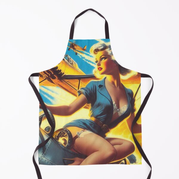 Item preview, Retro Airplane Pin Up designed and sold by PulpVintage.