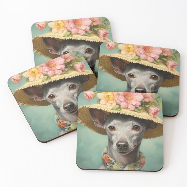 Item preview, Xoloitzcuintle Mexican Hairless Dogs Xolo Dogs Art in Old Retro Vintage designed and sold by WallyPink.