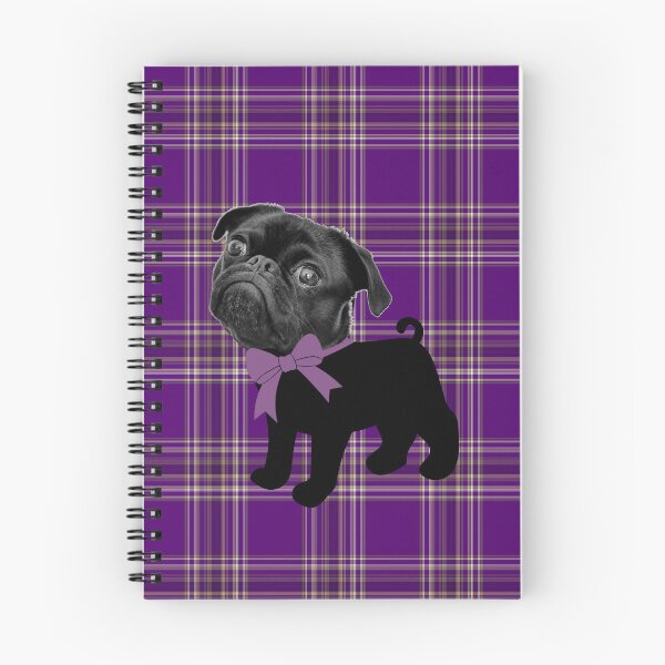 Item preview,  Pug on purple plaid designed and sold by GasconyPassion.