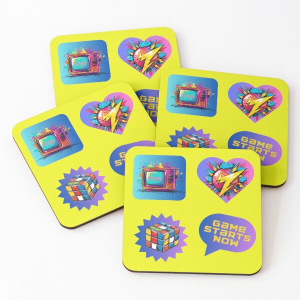 Item preview, Retro TV 80s Toy Cube Game Over Bundle designed and sold by chocolatefund.