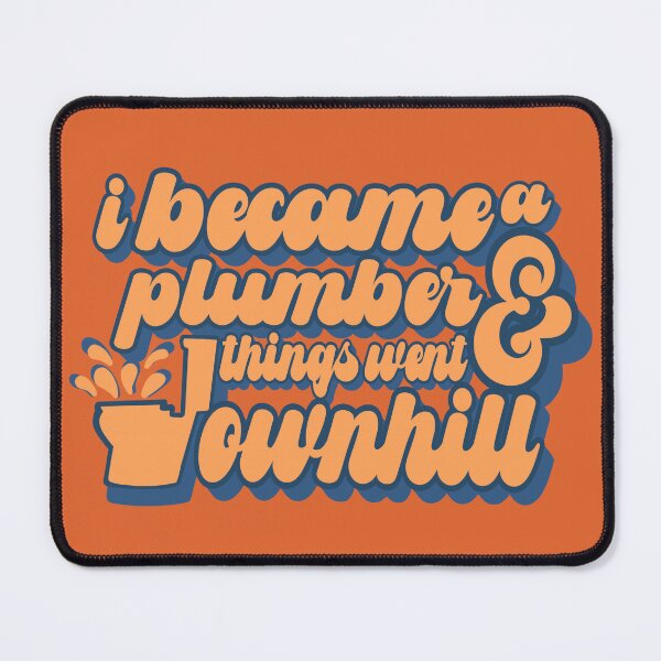 Item preview, Funny Plumber Downhill Toilet Humor designed and sold by TheTradesStore.