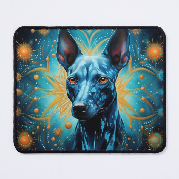 Item preview, Xoloitzcuintle Mexican Hairless Dogs Xolo Dogs Art in Old Retro Vintage designed and sold by WallyPink.