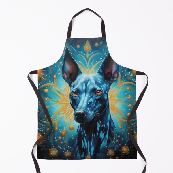 Item preview, Xoloitzcuintle Mexican Hairless Dogs Xolo Dogs Art in Old Retro Vintage designed and sold by WallyPink.